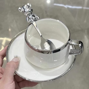 日本进口MUJIE马克杯陶瓷杯水杯家用咖啡杯碟套装简约高颜值杯子