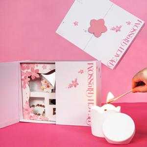 盒盒有名桃花实用仪式感香薰蜡烛生日礼物品脱单身送女生姐妹闺蜜