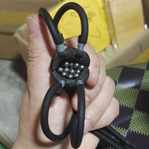 强磁散弹皮兜纯手工缝制大威力可装弹钢珠卡球传统扁皮弹弓适用