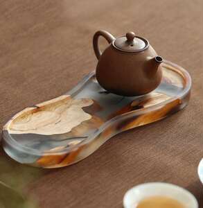 50文周严选222淘宝榧木茶盘楠木茶盘家用小号实木根雕茶台排t水功夫