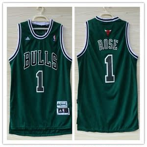 nba球衣公牛队chicago bulls 1号罗斯rose篮球服