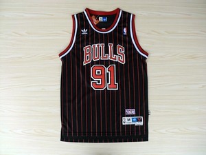 nba球衣公牛队chicago bulls 91号罗德曼dennis rodman篮球服