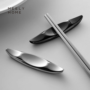 meelyhome创意月牙筷架筷托家用高颜值筷子托精致高级不锈钢筷架