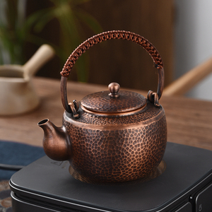 壹隆铜茶壶纯铜日式提梁泡茶壶煮茶器大茶壶电陶炉烧水壶铜壶茶具
