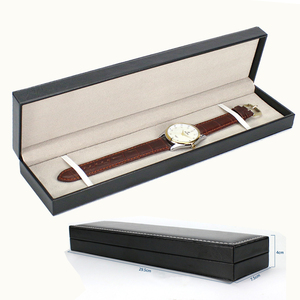手表表盒皮高档长方形表带佛珠项链手串包装盒防摔单只存表盒定做