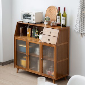 ikea/宜家北欧餐边柜简约酒柜橱柜厨房碗柜家用置物多功能储物柜