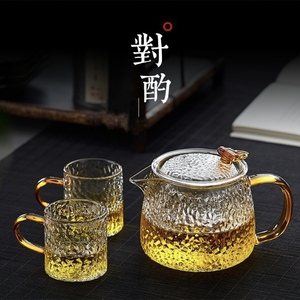 加厚玻璃茶壶泡茶壶过滤煮茶壶耐高温烧水家用耐热花茶壶套装茶具