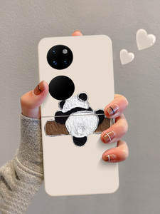 适用于华为PocketS手机壳新款简约个性创意趣味搞怪熊猫P50Pocket宝盒折叠屏高级感保护套女款网红爆款硬壳