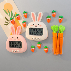 可爱兔子定时器磁铁冰箱贴厨房计时器贴冰箱吸磁倒计时器提醒装饰
