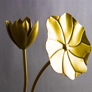 婚庆道具金色铁艺荷花家居金属荷叶莲花装饰中式路引婚礼舞台摆件