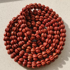 五福籽野生山楂核108颗脖挂油性山里籽脖挂佛珠念珠男女手链