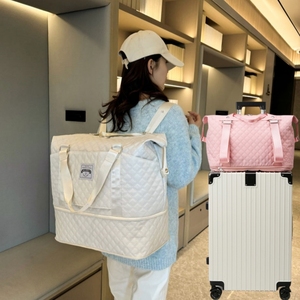 双肩背包女大容量轻便旅行包可套拉杆箱手提时尚防水行李包待产包