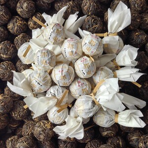 窦氏茶业 邦东 龙珠 8克/颗 普洱生茶 20颗