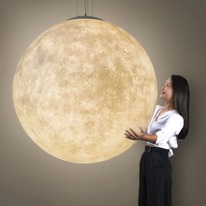 月球灯创意吧台餐厅商用球形星球灯网红橱窗服装店铺圆球月亮吊灯