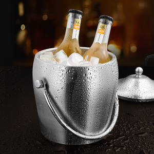德国原装进口不锈钢冰桶保温装冰块的容器商用酒吧ktv香槟啤酒储