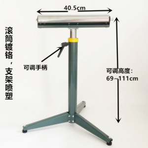 无动力滚筒输送架支架木工接料送料架 斜切据电锯刨床支撑架托辊