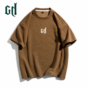 ch男士短袖t恤夏季美式宽松半袖打底上衣潮牌高街百搭短袖男款t恤