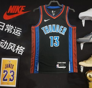 雷霆队13号保罗乔治球衣亚历山大安东尼杜兰特威少复古背心篮球服