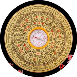 开光罗盘摆件指针镇宅辟邪综合精准罗经仪化煞家居饰品3寸包邮