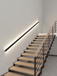 楼梯扶手灯带明装感应触摸现代长条过道走廊双面发光氛围楼梯壁灯