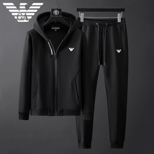 armani阿玛尼运动套装男装24新款高端国际名品牌ga奢侈品白色休闲