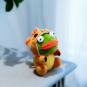 孤寡悲伤青蛙玩偶抖音同款网红丑萌毛绒公仔装饰钥匙扣潮书包挂件