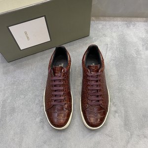 代购tomford/汤姆福特新款男士休闲皮鞋底帮细带运动男鞋