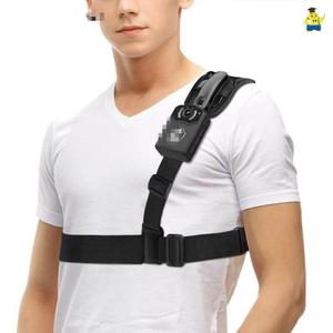 执法记录器仪固定器双肩肩背带夹子胸前佩戴背夹配件保护套对讲机
