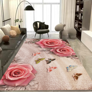 地毯客厅沙发茶几毯卧室床边质感圈绒地毯高级轻奢地垫大面积满铺
