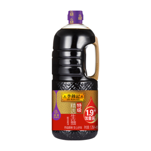 李锦记精选生抽1.9L大瓶装  炒菜凉拌点蘸酿造酱油佐餐烹调调味料