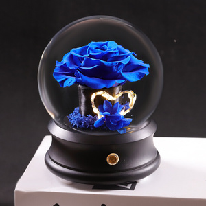 永生花蓝色妖姬蓝玫瑰干花真花不枯萎的鲜花男朋友女友情人节礼物