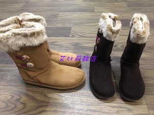 Clarks其乐女童大童冬季雪地靴内里加绒保暖女童鞋SnugglePolaJnr