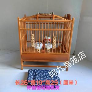 贵州凯里爆款单格小型黄豆鸟笼 采用正品老竹