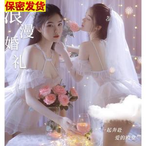 套装纱挂脖婚纱新娘带头