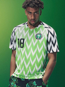 2018尼日利亚主场球衣短袖冷门足球服高产值绿色队服团购运动球服