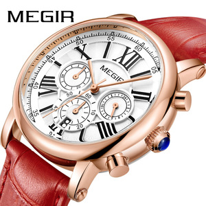 美格尔MEGIR女表 轻复古多功能计时潮流时尚防水礼品石英手表2058