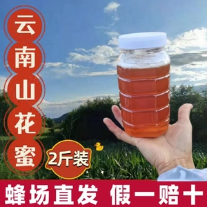 云南蜂蜜自产自销纯正天然蜂巢蜜农家百花蜜山花蜜小包装两斤礼盒