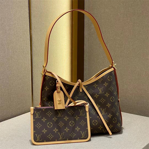 lv/路易威登carryall 新款老花子母包购物袋单肩斜挎包女包m46203
