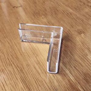 亚克力角码加厚玻璃卡槽鱼缸直角护角配件透明塑料卡扣隔板固定夹