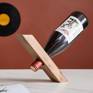 个性创意红酒架摆件实木北欧简约葡萄酒展示架酒托架子酒瓶支架