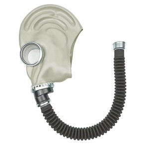 防毒面具喷漆全面罩59式防毒面具加长导气管长管供气呼吸器