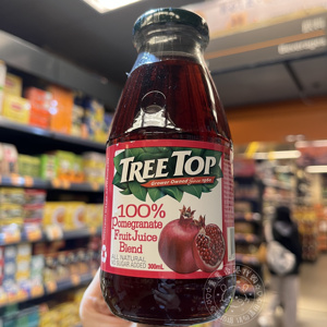 香港代购美国TREE TOP树顶石榴综合果汁 100%纯水果汁瓶装300ML
