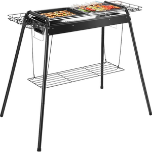 烤鱼烧烤架不锈钢烤鱼炉户外烤鱼折叠烧烤架家用无烟木炭烧烤炉架