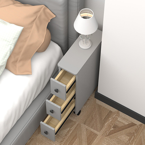 超窄15cm床头柜小型可移动现代简约卧室夹缝窄柜迷你床边简易小柜