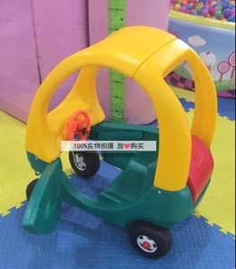 淘气堡儿童游戏塑料玩具幼儿园公主车小房车金龟车助力滑行学步车