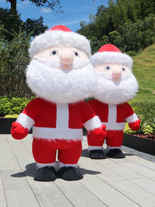 圣诞老人圣诞节玩偶服充气卡通人偶服装节日表演服饰装扮成人活动