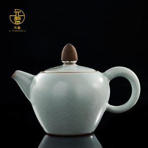 台湾丰子汝窑茶壶手工汝瓷开片泡茶壶陶瓷功夫茶具单壶美人壶