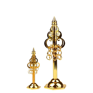 宗教用品佛堂法器家用供奉风水饰品铜电金锡杖禅杖佛前地藏王法杖