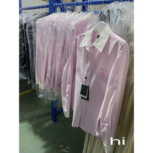 秒发！全品相订单余量 韩国小众八奶th*barn*et粉色条纹宽松衬衫