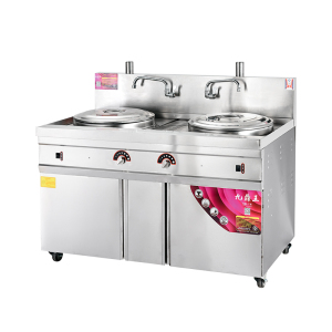 九鼎王多功能双头煮面炉商用燃气节能保温煮面桶电热麻辣烫汤粉锅